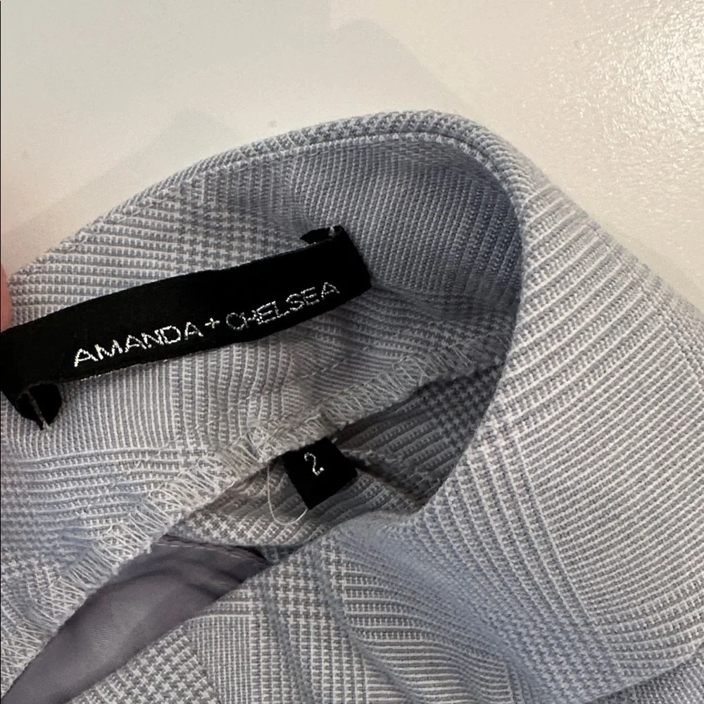 Amanda & Chelsea Light Gray Plaid Men's Pants